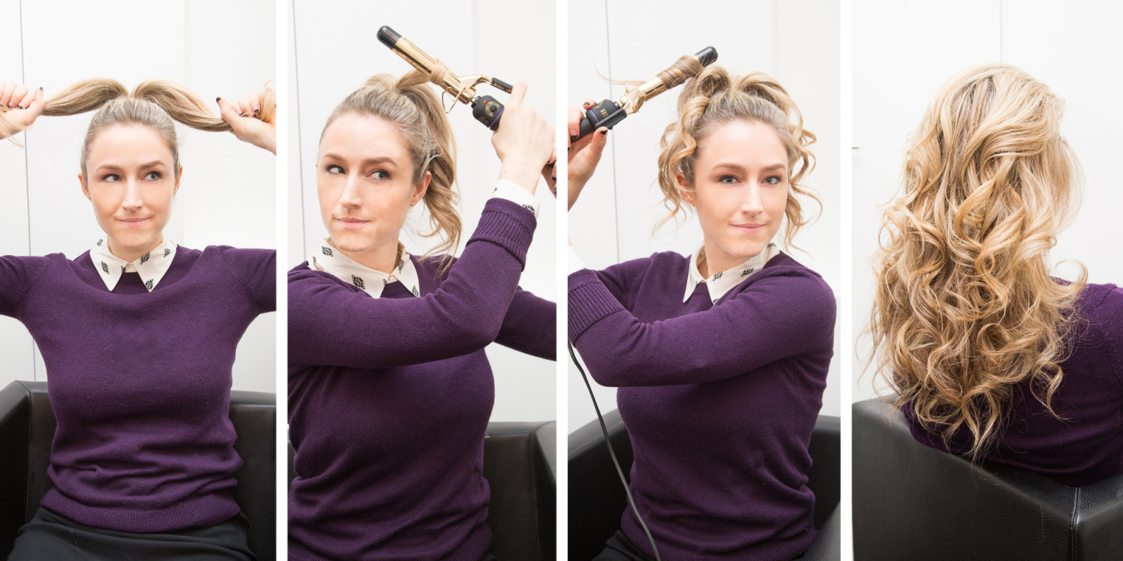 Easy Curling Iron Hairstyles