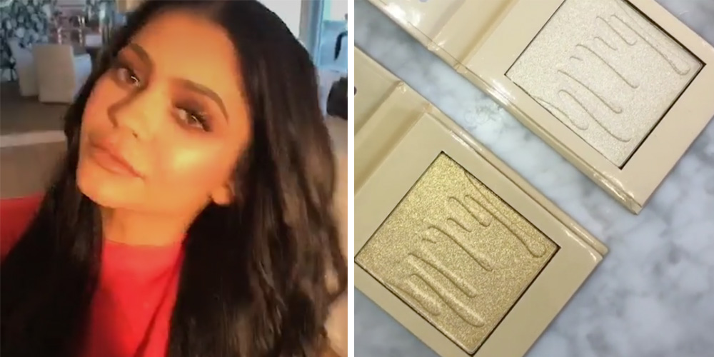 Kylie Jenner's Kylie Cosmetics Highlighters On Kylighter Photos