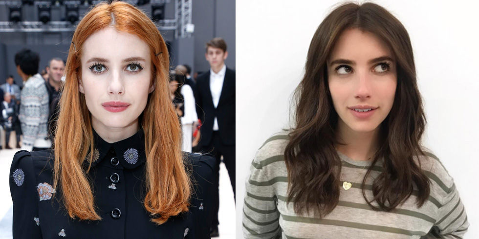 Emma roberts dark brown hair 2017 Emma roberts dark brown hair 2017