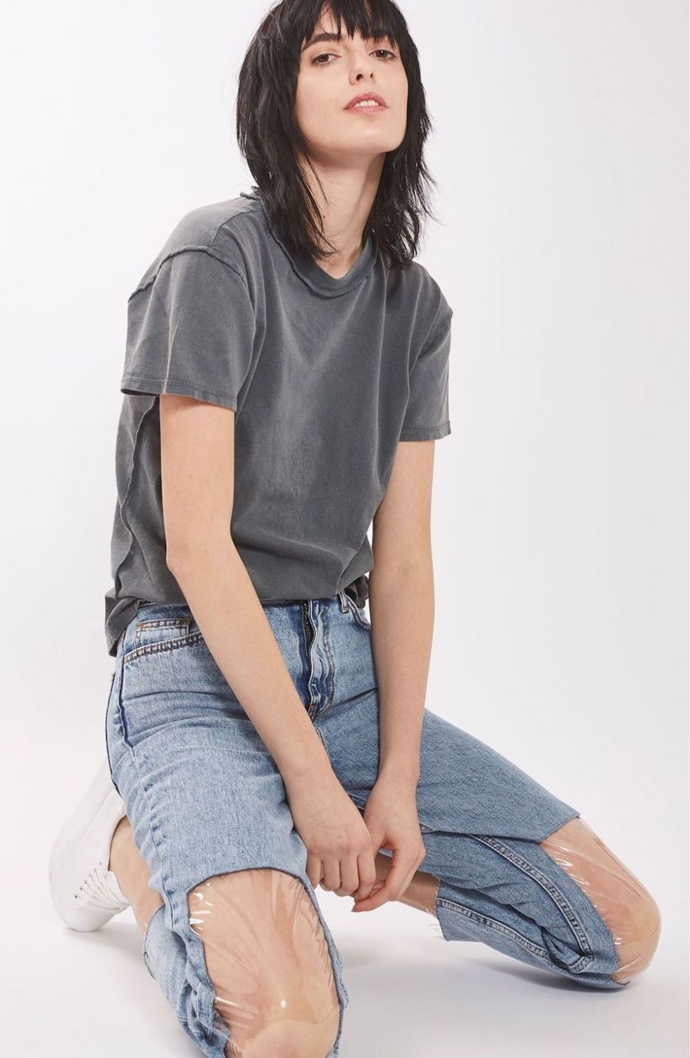 Selling Jeans With Knee Windows 