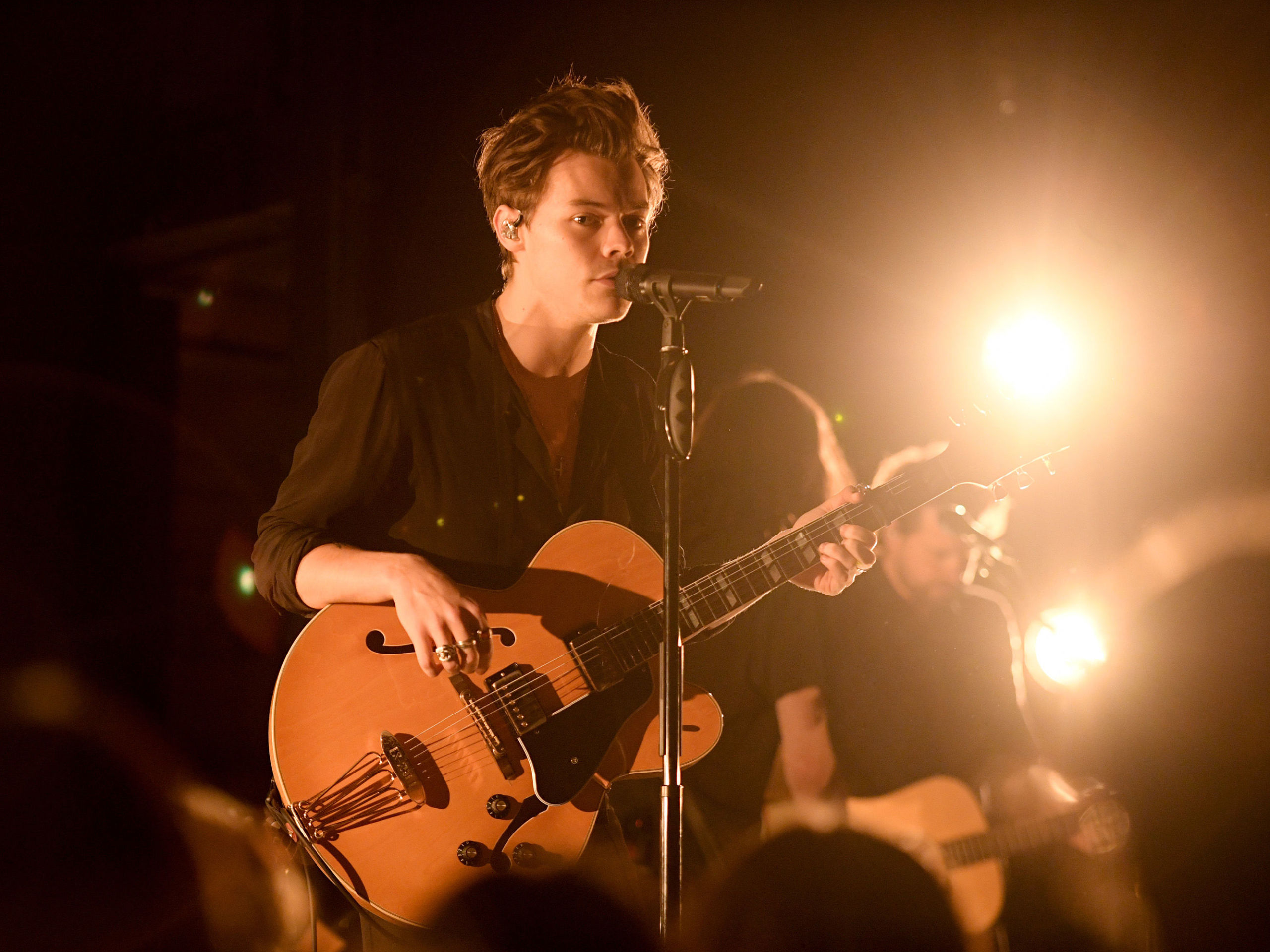 Harry Styles Did His First Stage Dive Ever During His Super Secret 