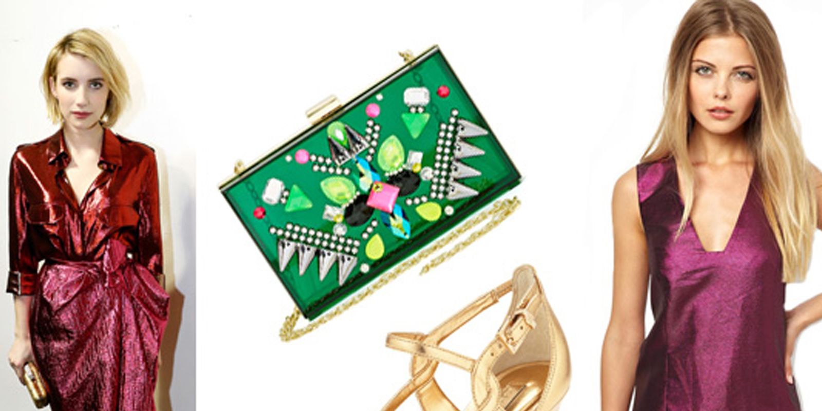 Emma Roberts Style - Emma Roberts Metallic Skirt