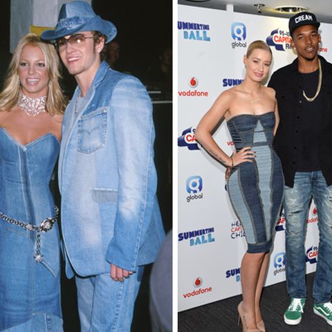 Iggy Azalea Nick Young Denim Outfits 